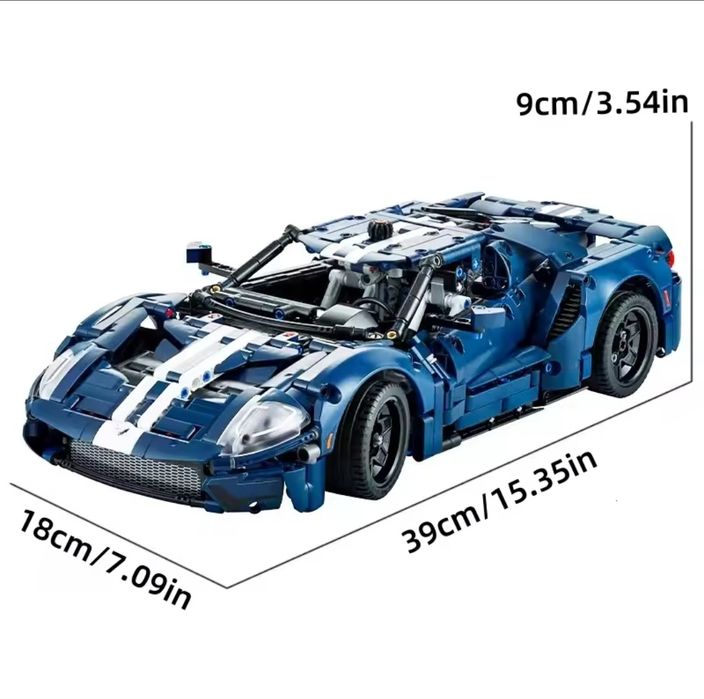 Качественный конструктор техник модели Ford GT (42154) 1466 деталей