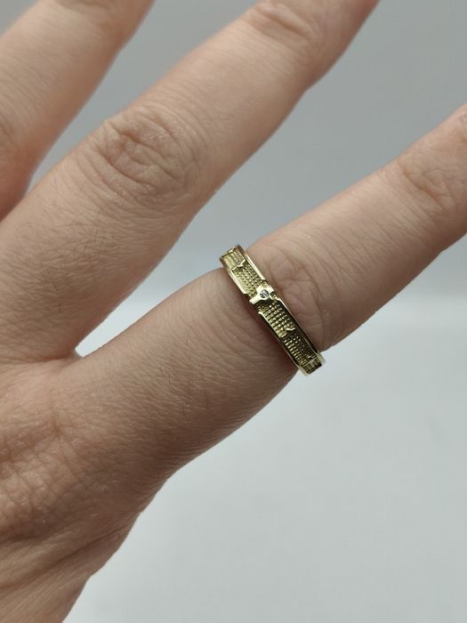 Złoty Pierścionek Różaniec R.10 Pr.585 Nowy Zapraszamy