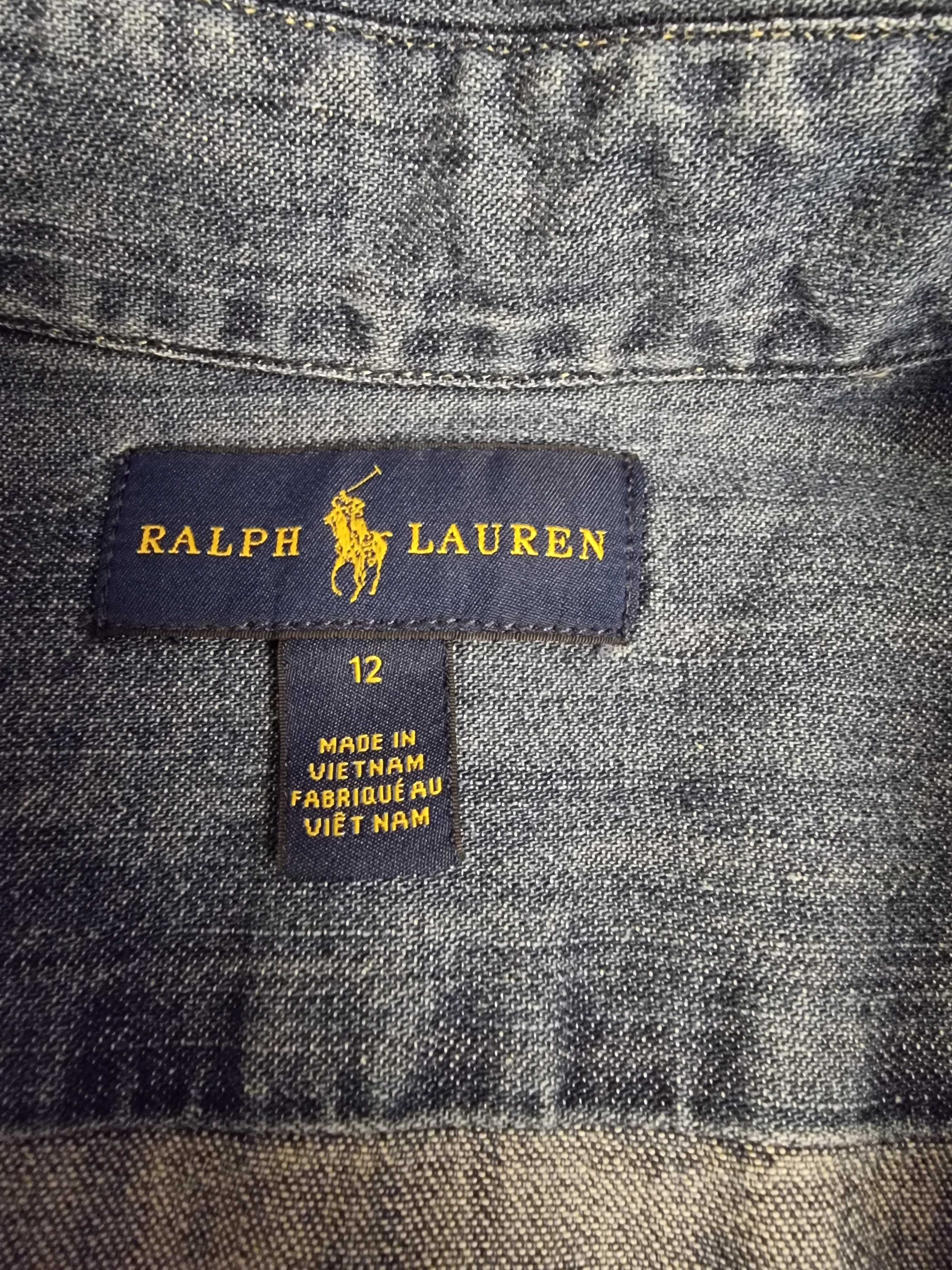 Sukienka dziewczęca Ralph Lauren dżinsowa