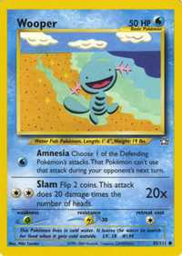 Pokemon Card - Wooper 50 HP