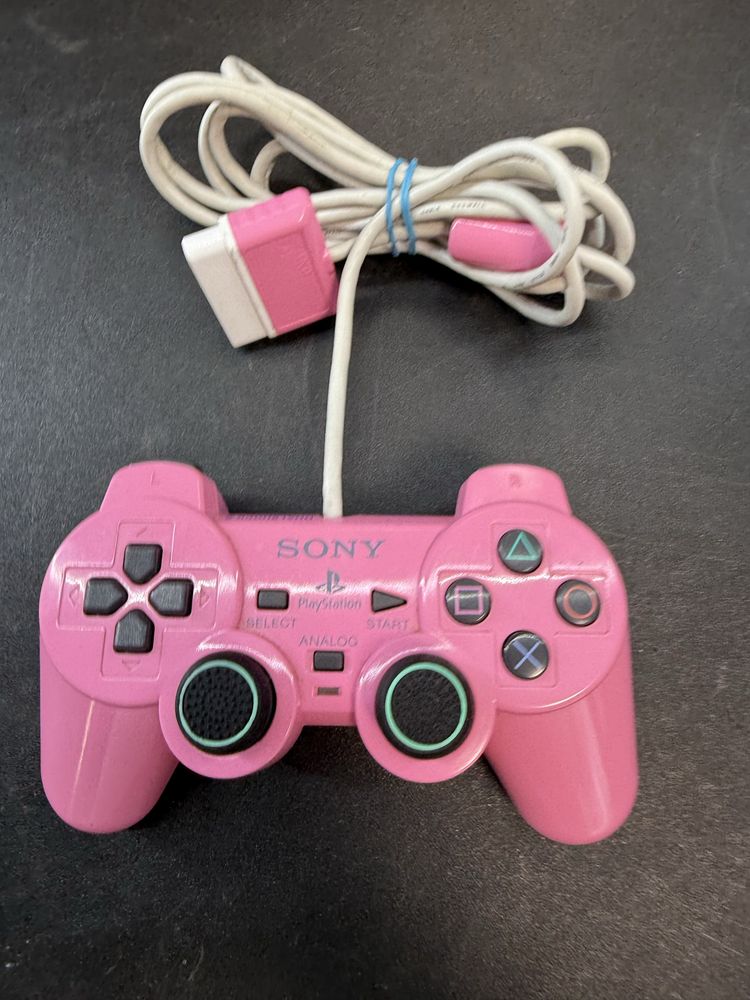 Oryginalny unikatowy pad Sony PS2 różowy, bdb stan