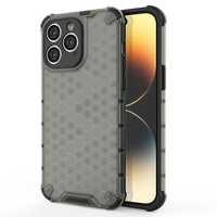 Honeycomb Etui Iphone 14 Pro Pancerny Hybrydowy Pokrowiec Czarne