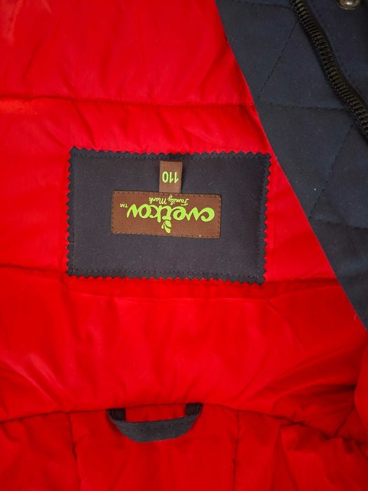 Зимове пальто Джастін Синій - Красний