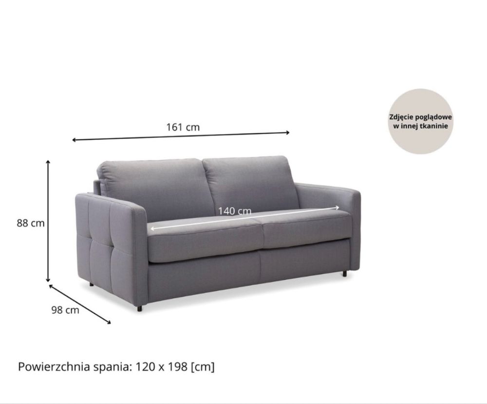 Sofa z funkcją spania