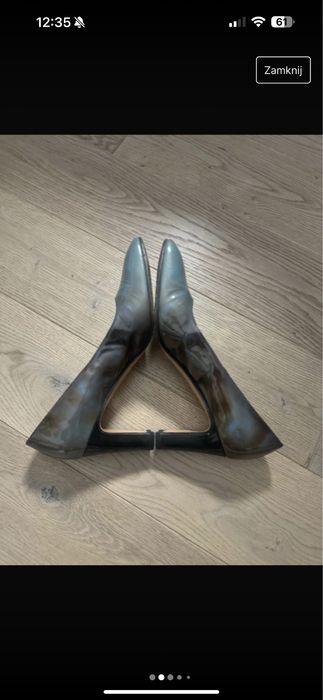 Szpilki CASADEI 38,5/ 8,5 skora lakierowana