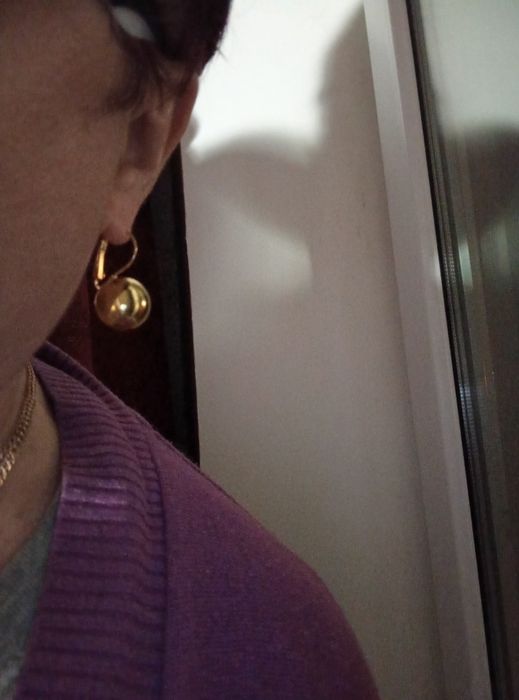 Сережки біжутерія,позолото.