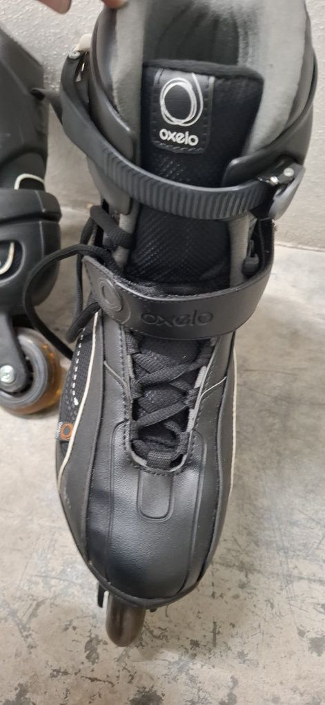Patins em Linha pretos adulto