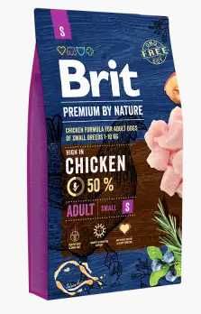 Корм Brit Premium Adult S для дорослих собак дрібних порід 8 кг