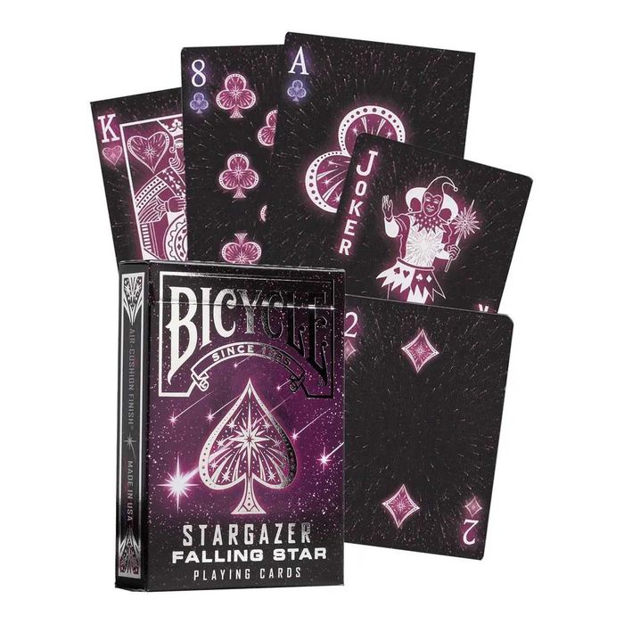 Baralho de Cartas Bicycle Dark Mode e Bicycle Stargazer Falling Star