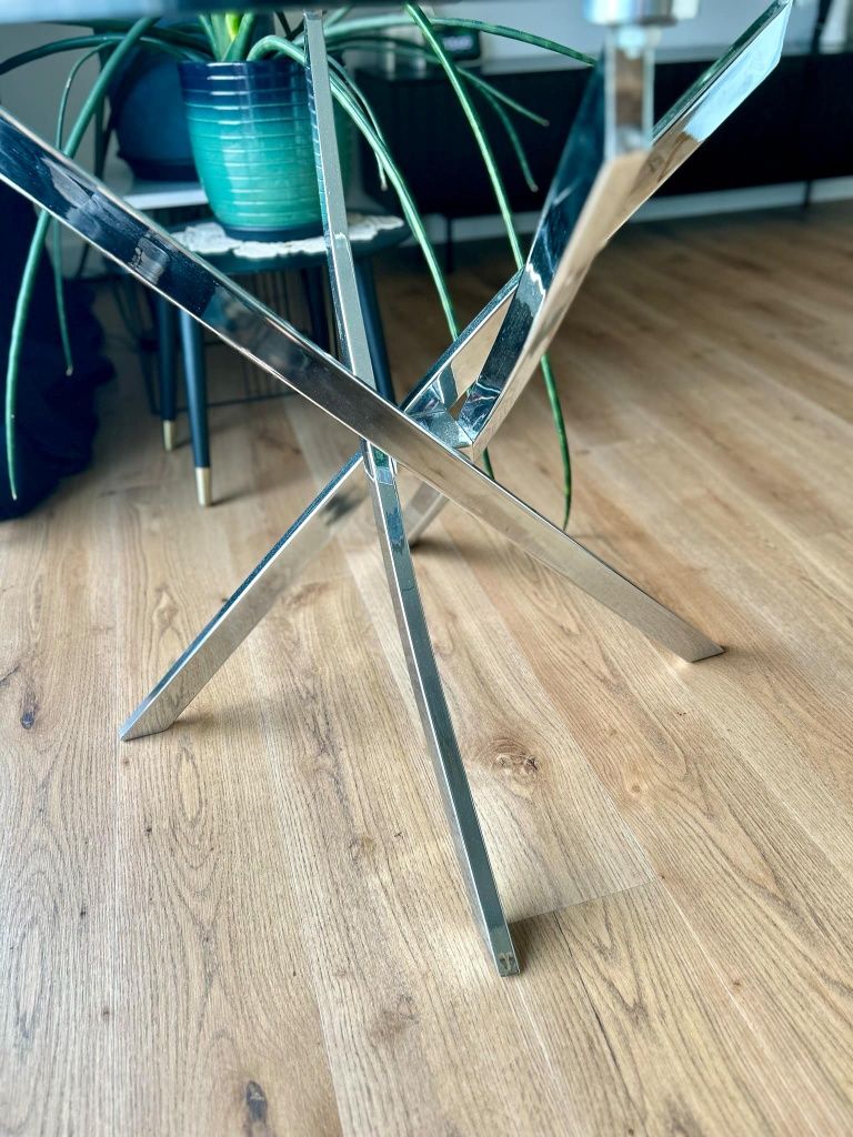 Stolik szklany okrągły 90cm Mielec