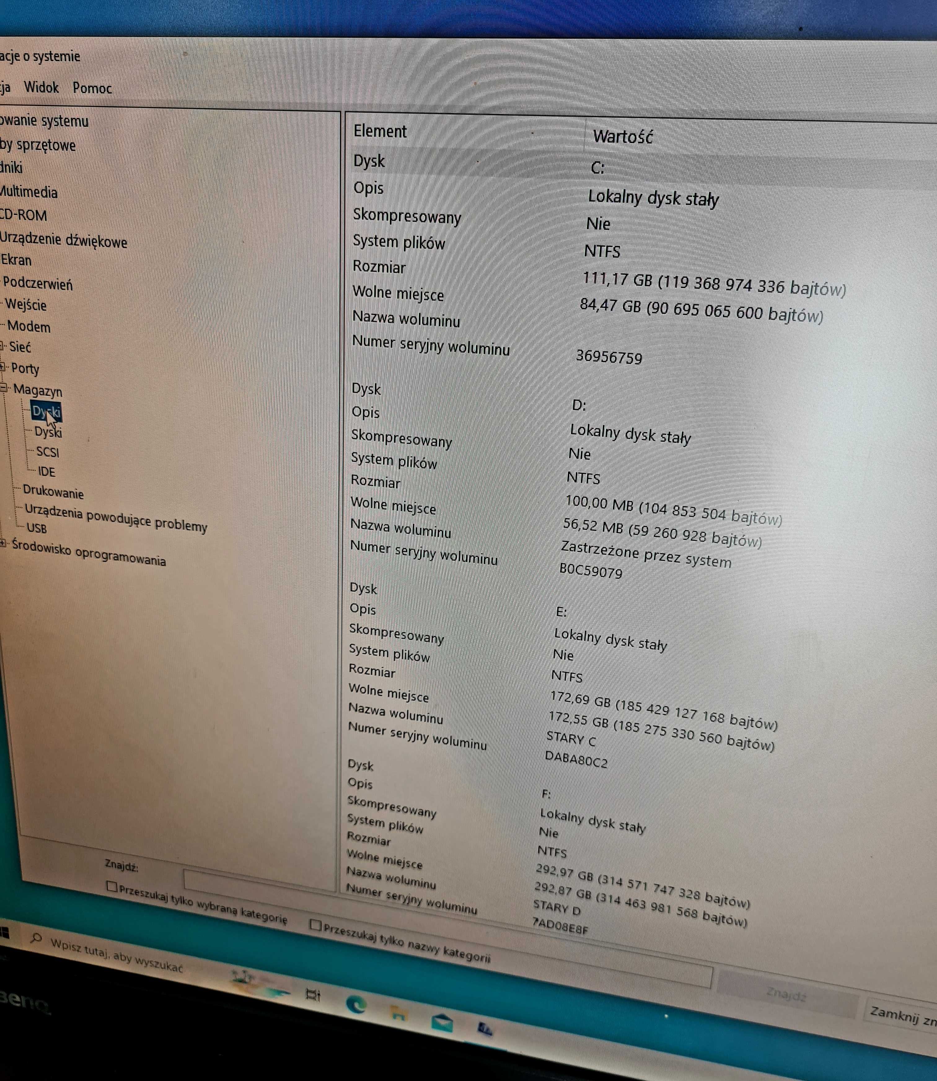 Komputer stacjonarny Win10 Home SSD