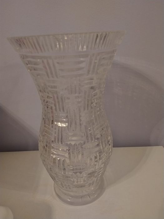 Szklany wazon PRL lata 70