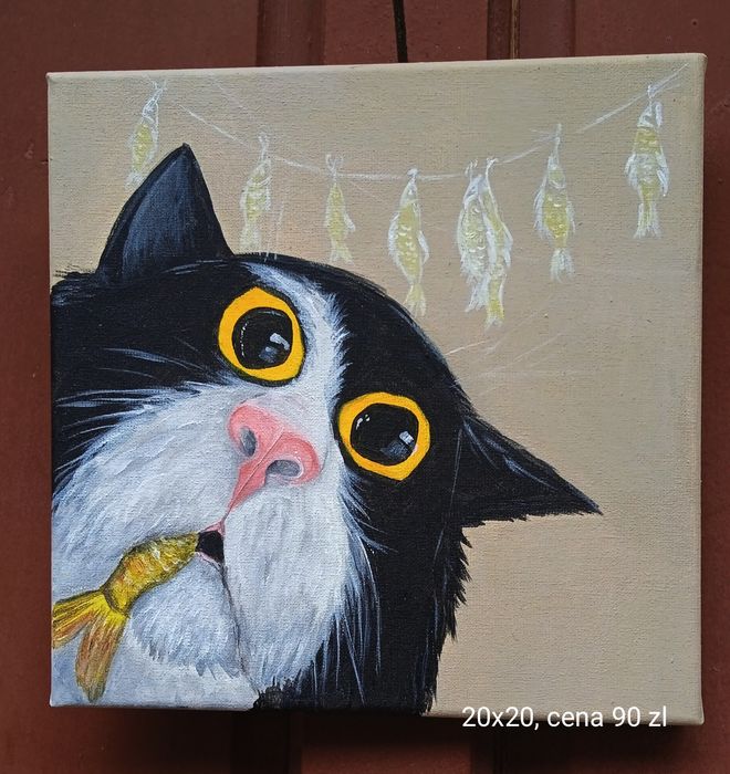 Sprzedam obraz 20x20, akril na płótnie