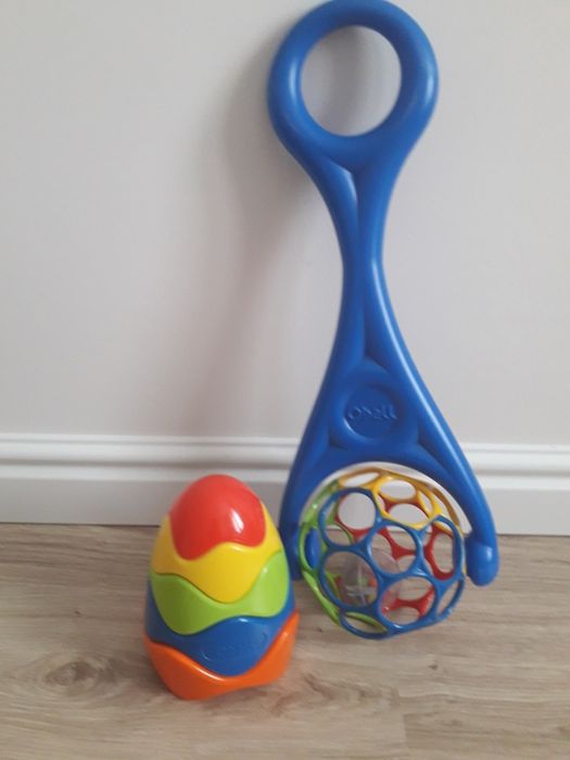 Каталка, толкатель погремушка пирамидка oball