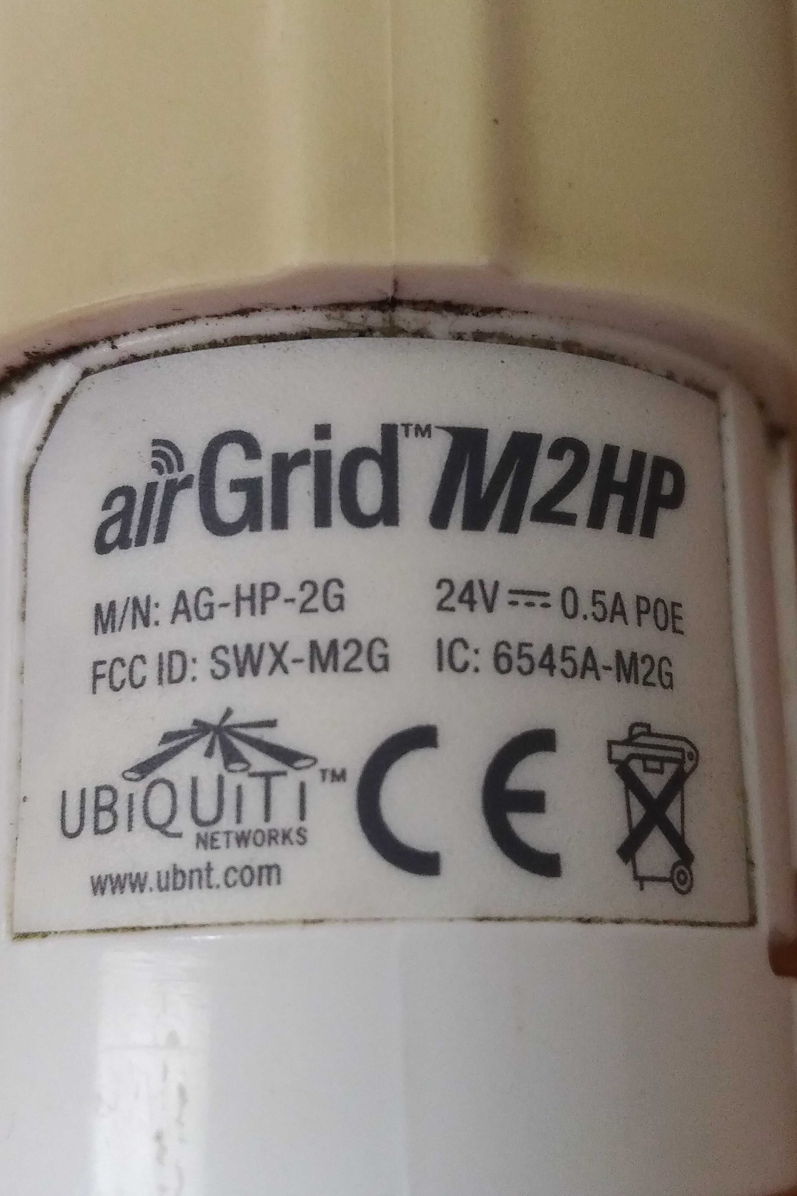 Antena do internetu radiowego, UBIQUITI AIRGRID M2 HP 2,4GHZ 20 dbi.