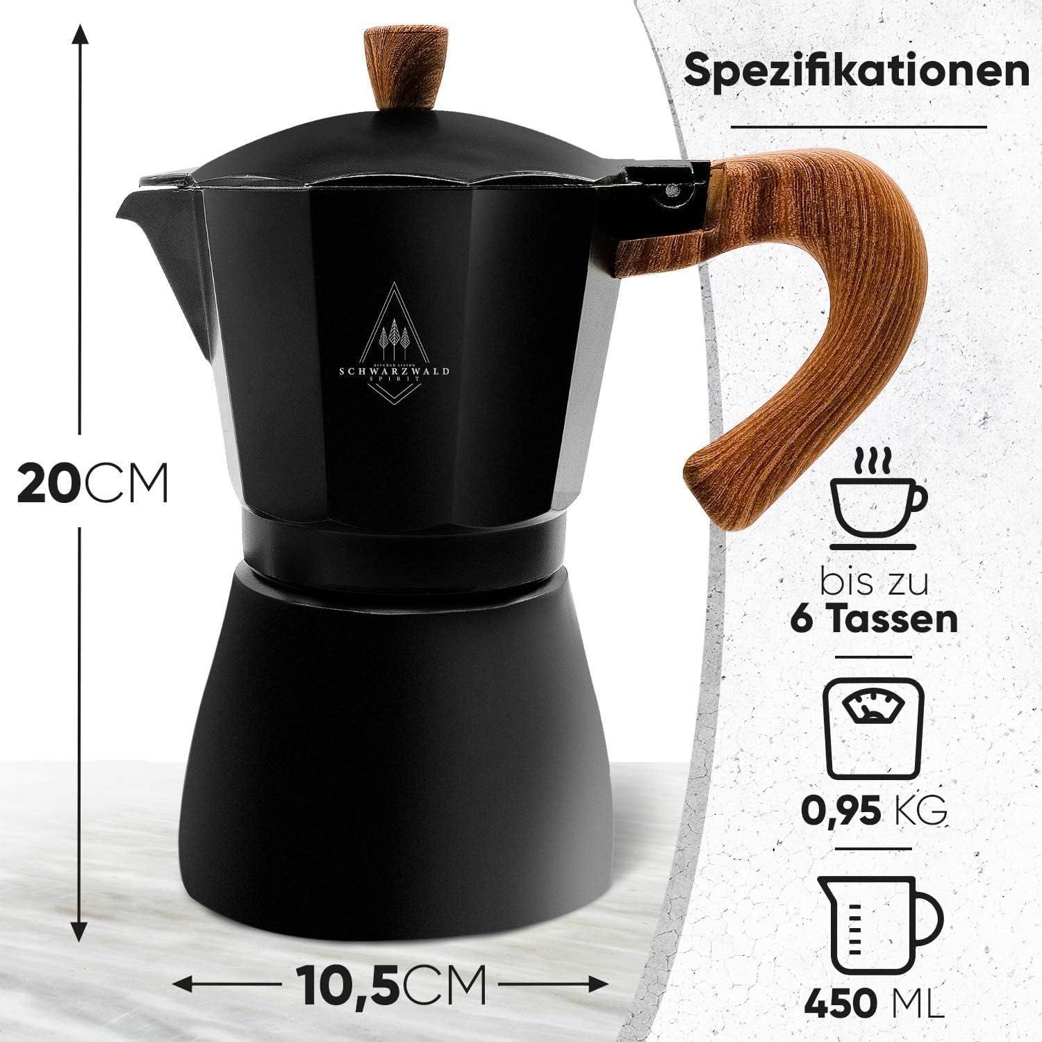 zestaw kawiarka zaparzacz do kawy 300ml Indukcja gaz z filiżankami