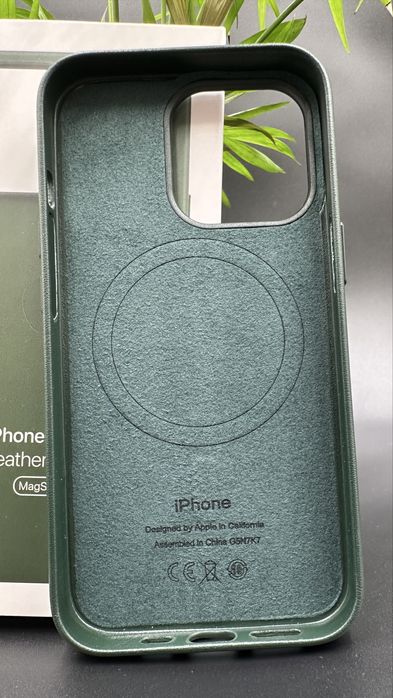 Skórzane Magsafe Etui do Iphone’a 13 Pro Green