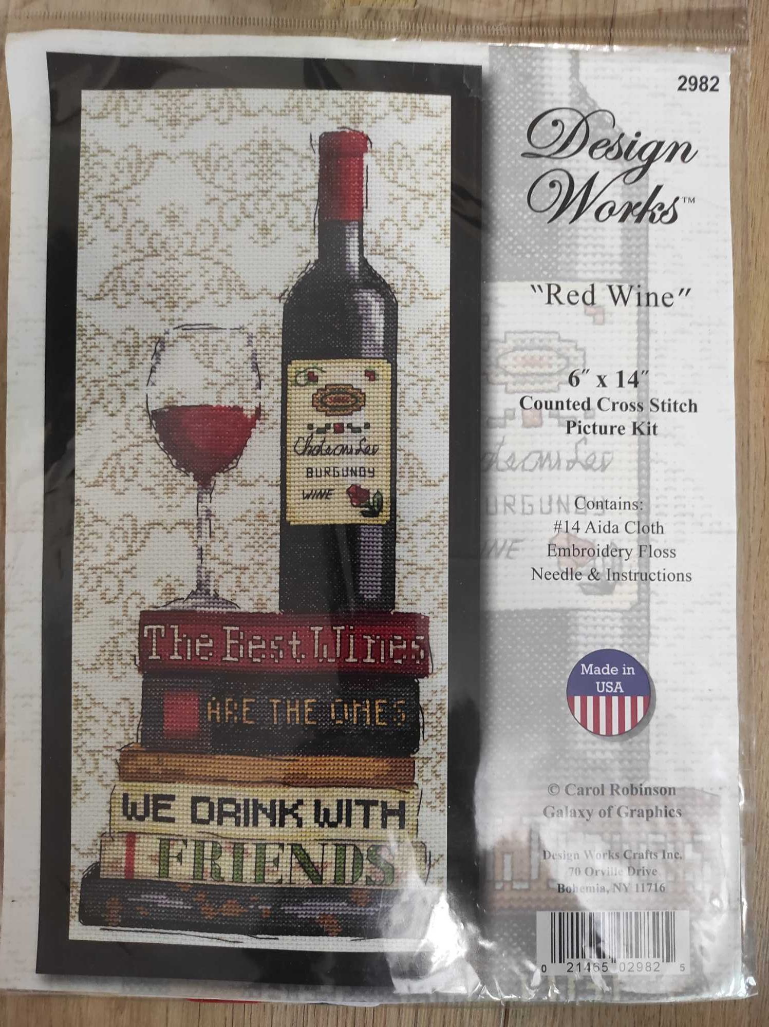 Набір для вишивання Design Works Red Wine