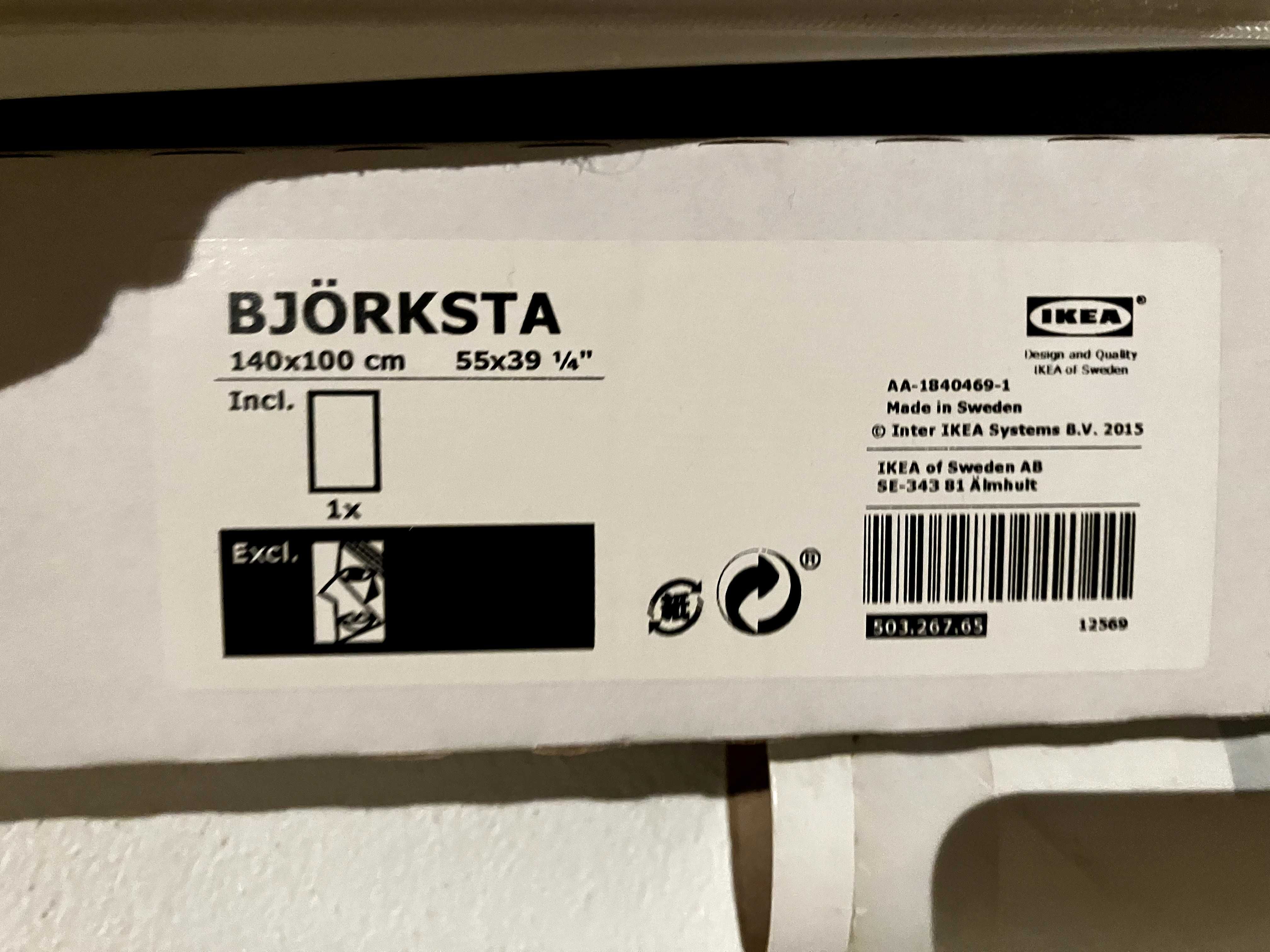 Tela árvores/floresta - IKEA BJÖRKSTA Tela +moldura
