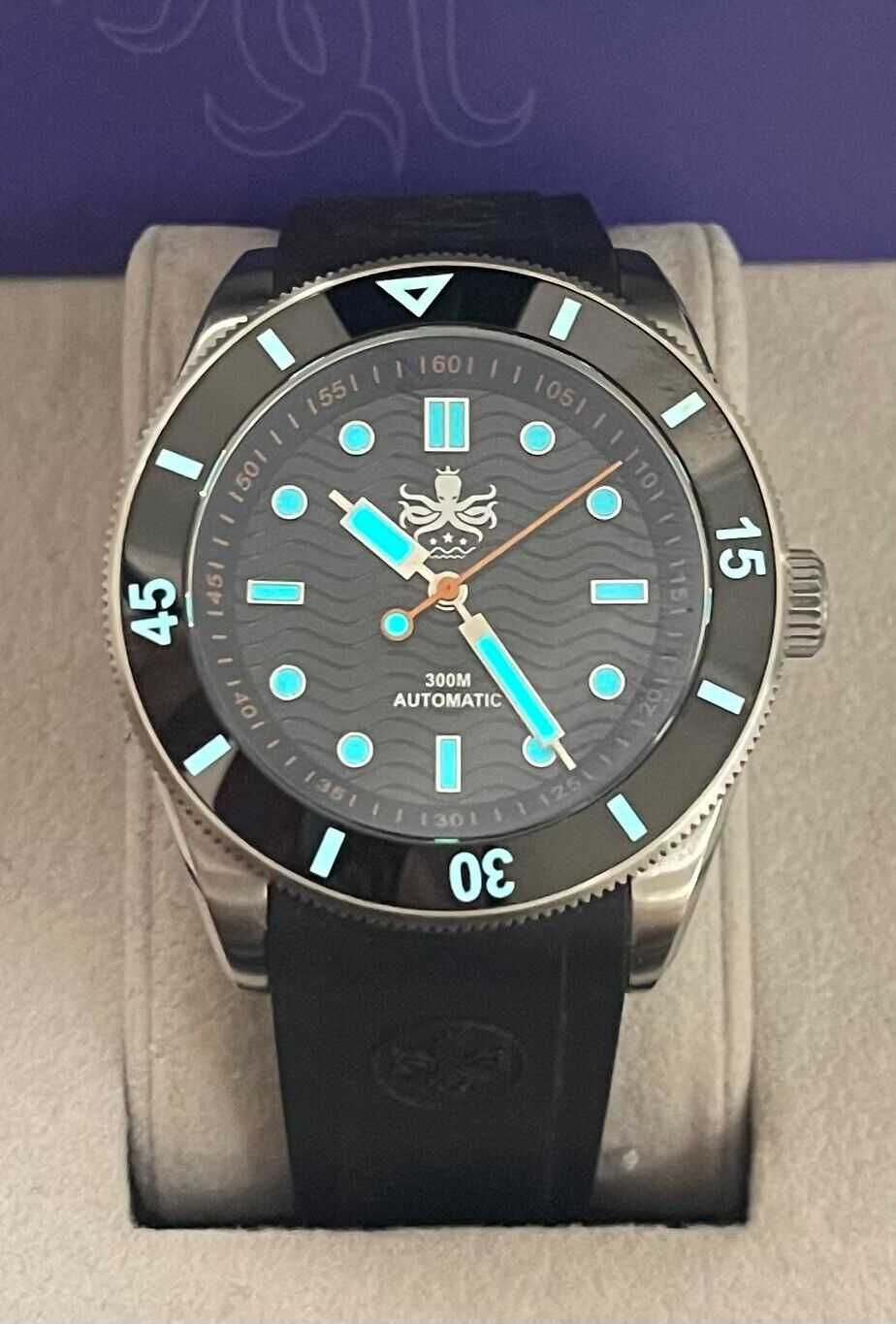 ZEGAREK PHOIBOS Wave Master 300m PY09CR No Date Diver nowy