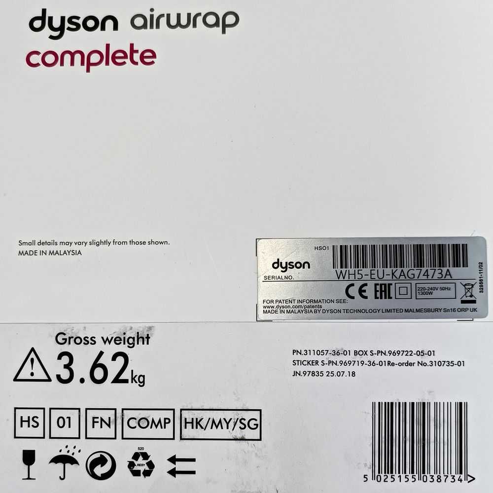 Стайлер Dyson airwrap complete HS01 в идеальном состоянии. Оригинал!