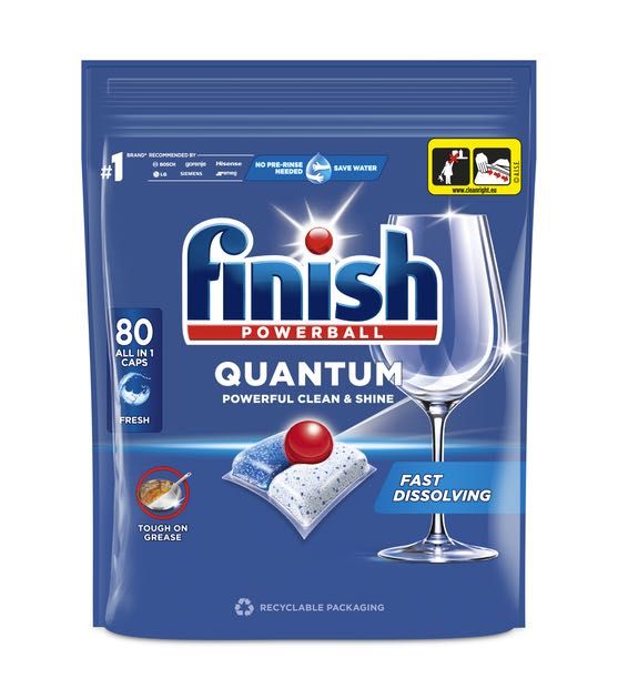 Капсули,таблетки для посудомийних машин FINISH Quantum All in 1 80 шт.