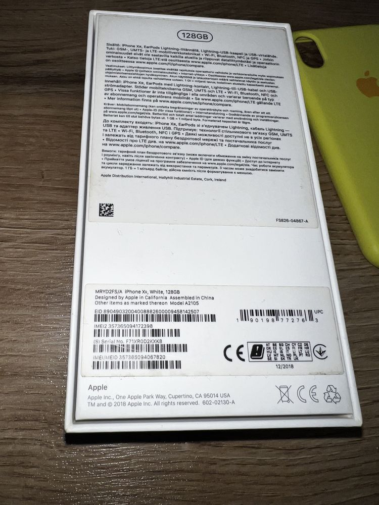 Iphone 10 XR 128гб белый Айфон
