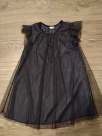 Czarna tiulowa sukienka rozmiar 110