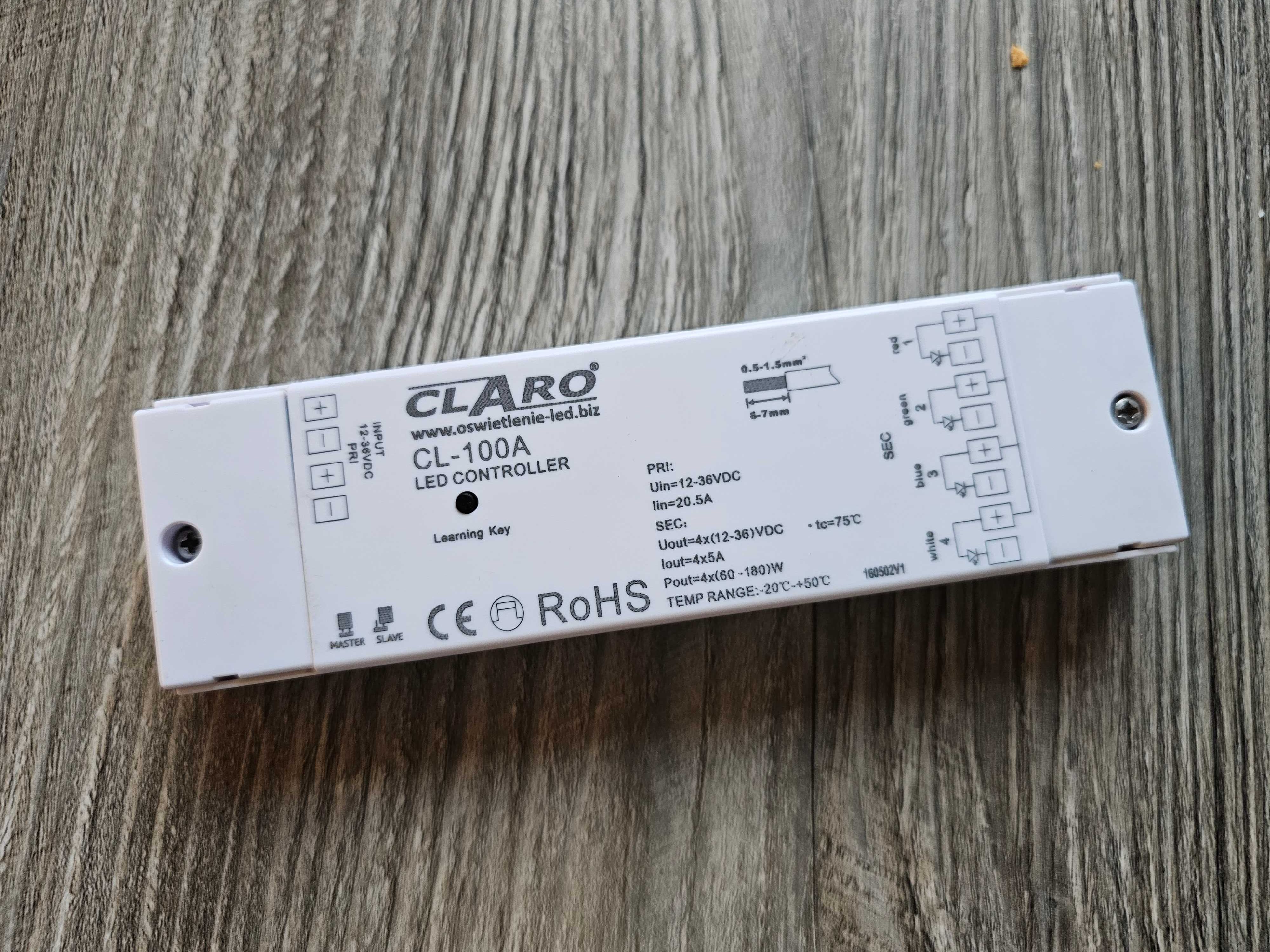 Sterownik LED claro CL-100A RGB/RGBW 4x(60-180W)