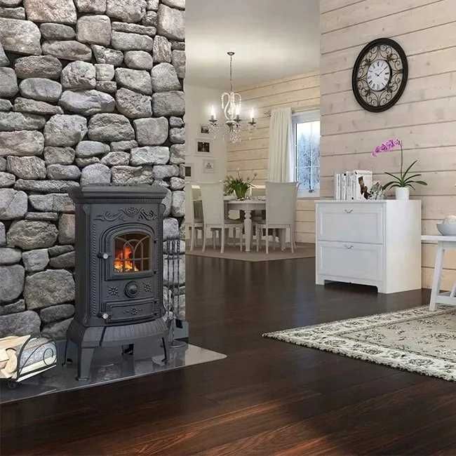 PIEC żeliwny kominek KOZA 7 kW INGRID VERDO ECO