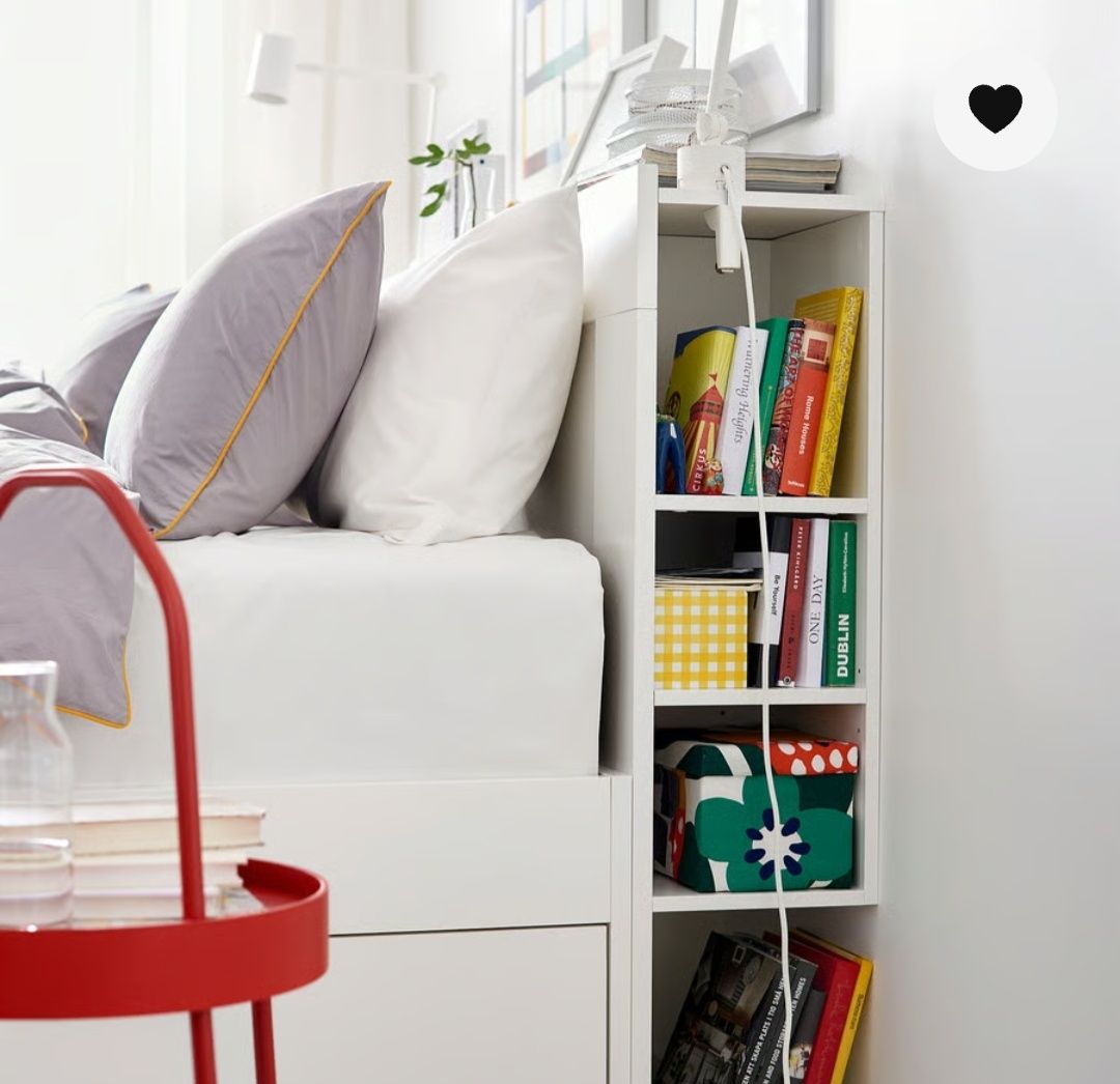 BRIMNES Cabeceira c/arrumação, branco 160 cm  Ikea
Cabeceira c/arrumaç