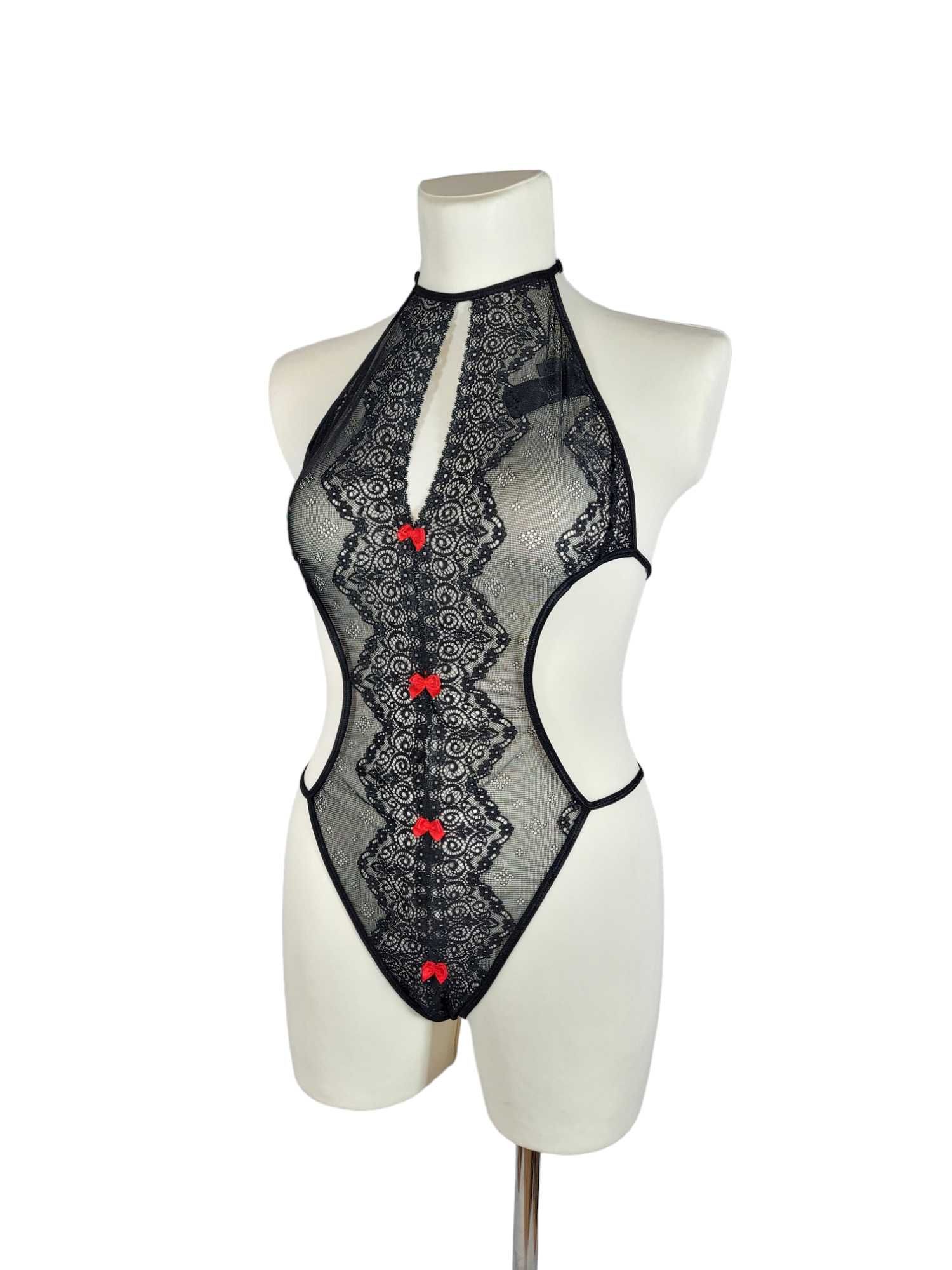 Nowe czarne body bielizna erotyczna 44,XXL/46,3XL plus size VENUS