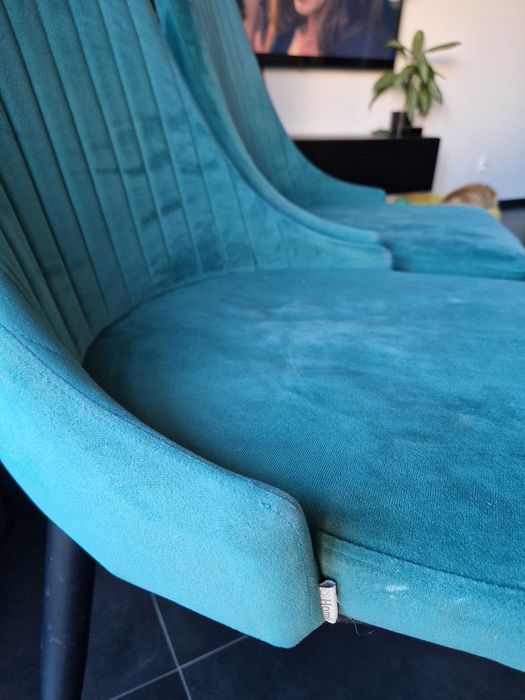 Krzesła Homla butelkowa zielen