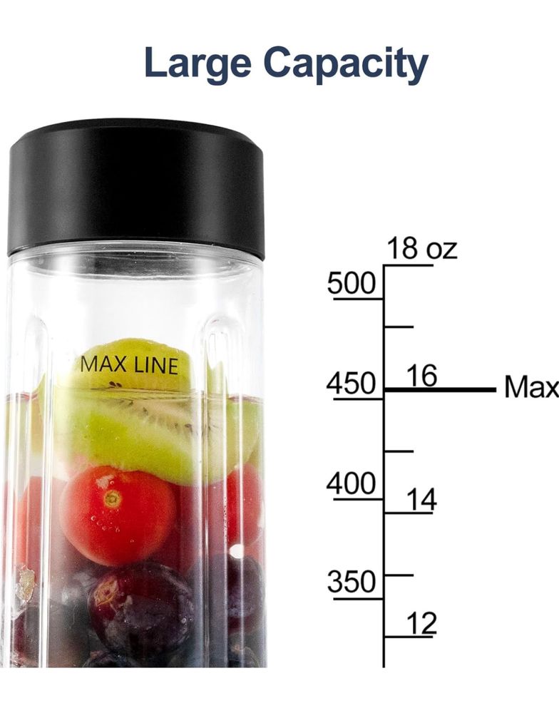 COKUNST Przenośny blender do smoothie i shake'ów, 500 ml