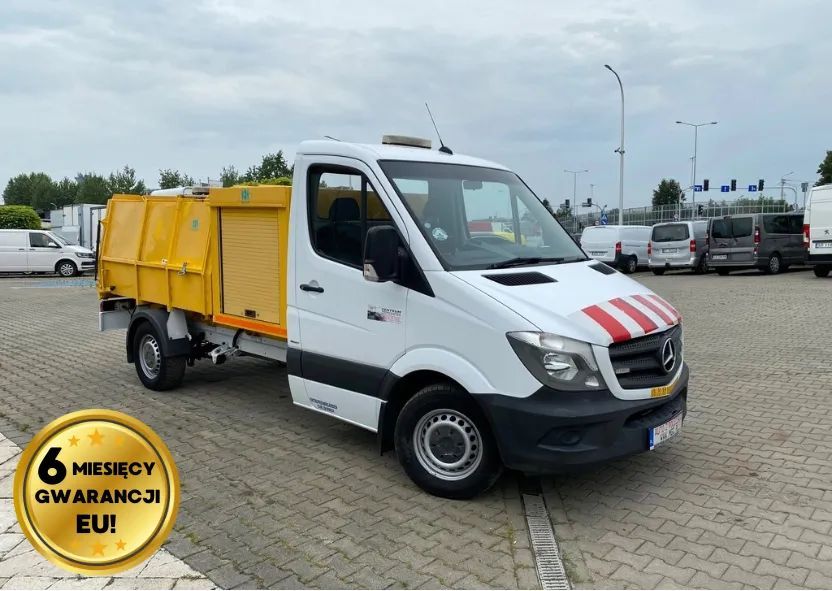 Mercedes-Benz Sprinter 316 CDi Automat / ŚMIECIARKA / ZGNIATARKA / WEBASTO / BEZWYPADKOWY / 1WŁ!  Śmieciarka, Zgniatarka, Zdrowa RAMA, EURO6, Możliwość zakupu ramy!