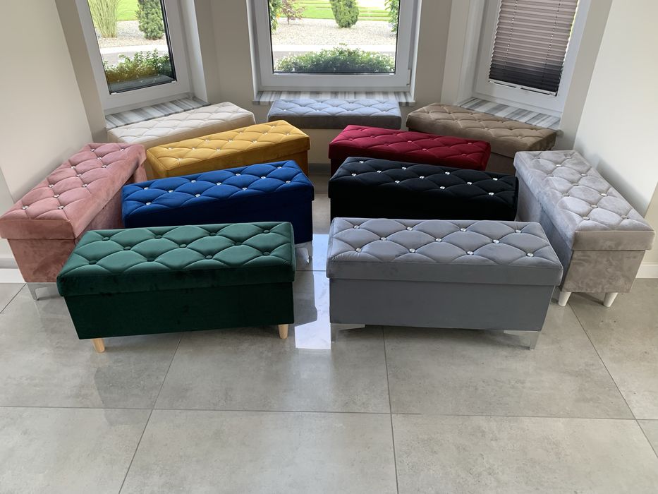 Pufa do przedpokoju do nakładania butów