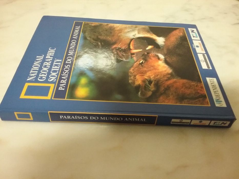 Livro "Paraísos do Mundo Animal" da National Geographic Society