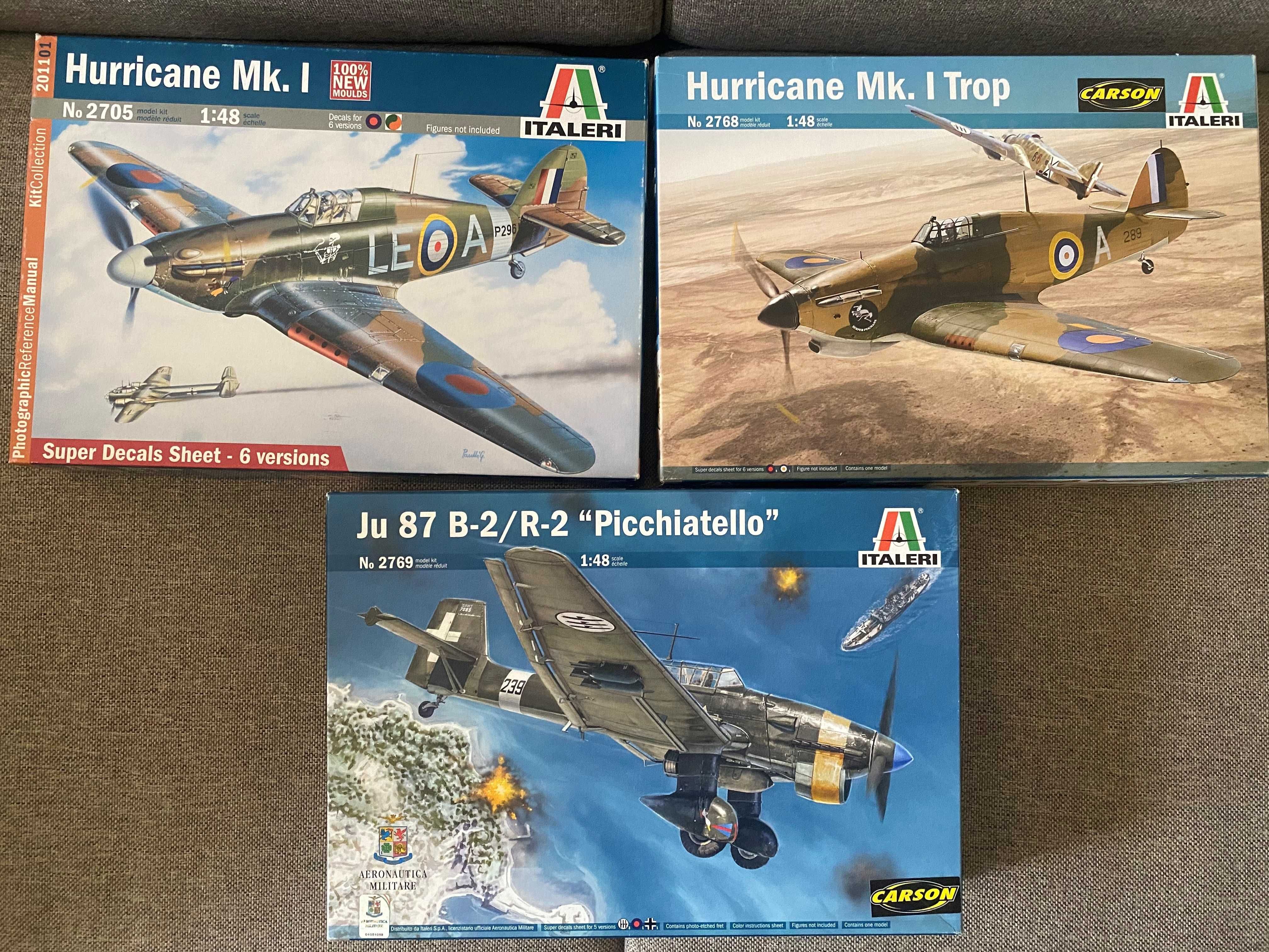 Italeri 1/48 Hurricane Mk.I e Ju87B (Stuka)