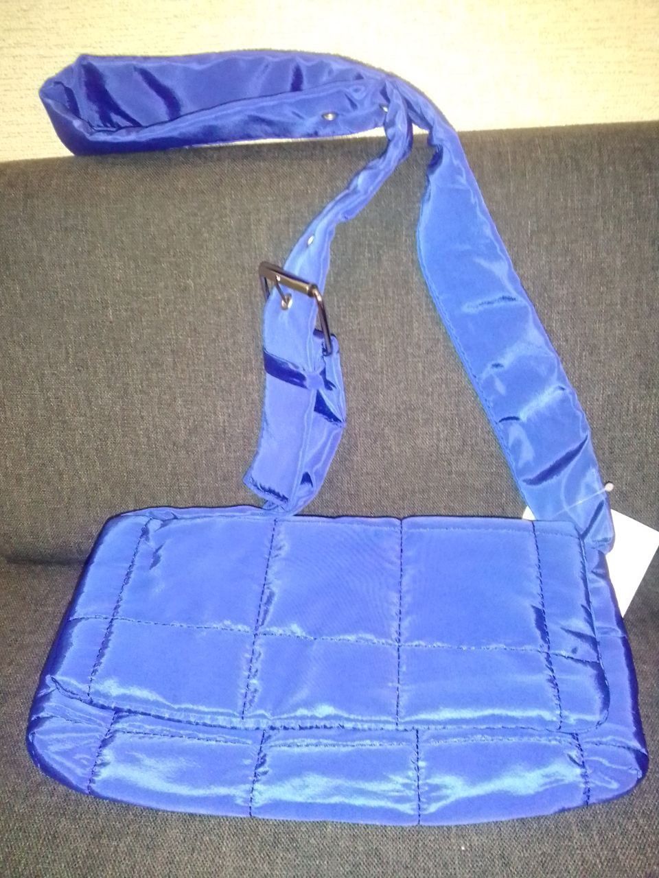 Новая синяя сумка клатч с биркой на подарок / синя сумка з біркою