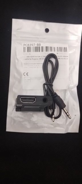 Adaptador hdmi para VGA com audio