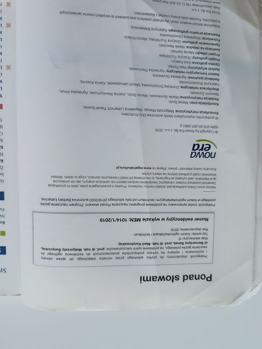 Ponad słowami 1, podręcznik do języka polskiego