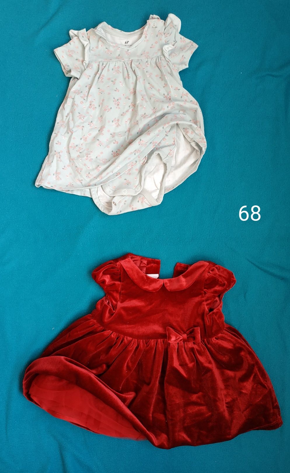 Ubranka dla dziewczynki r. 56-74 - 35 sztuk głównie H&M