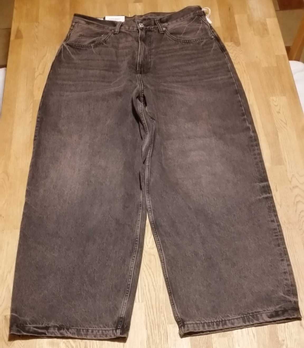 y2k Baggy H&M r.42/44/46 szerokie W34 L32 szare 46 w33 w32 l34 vintage