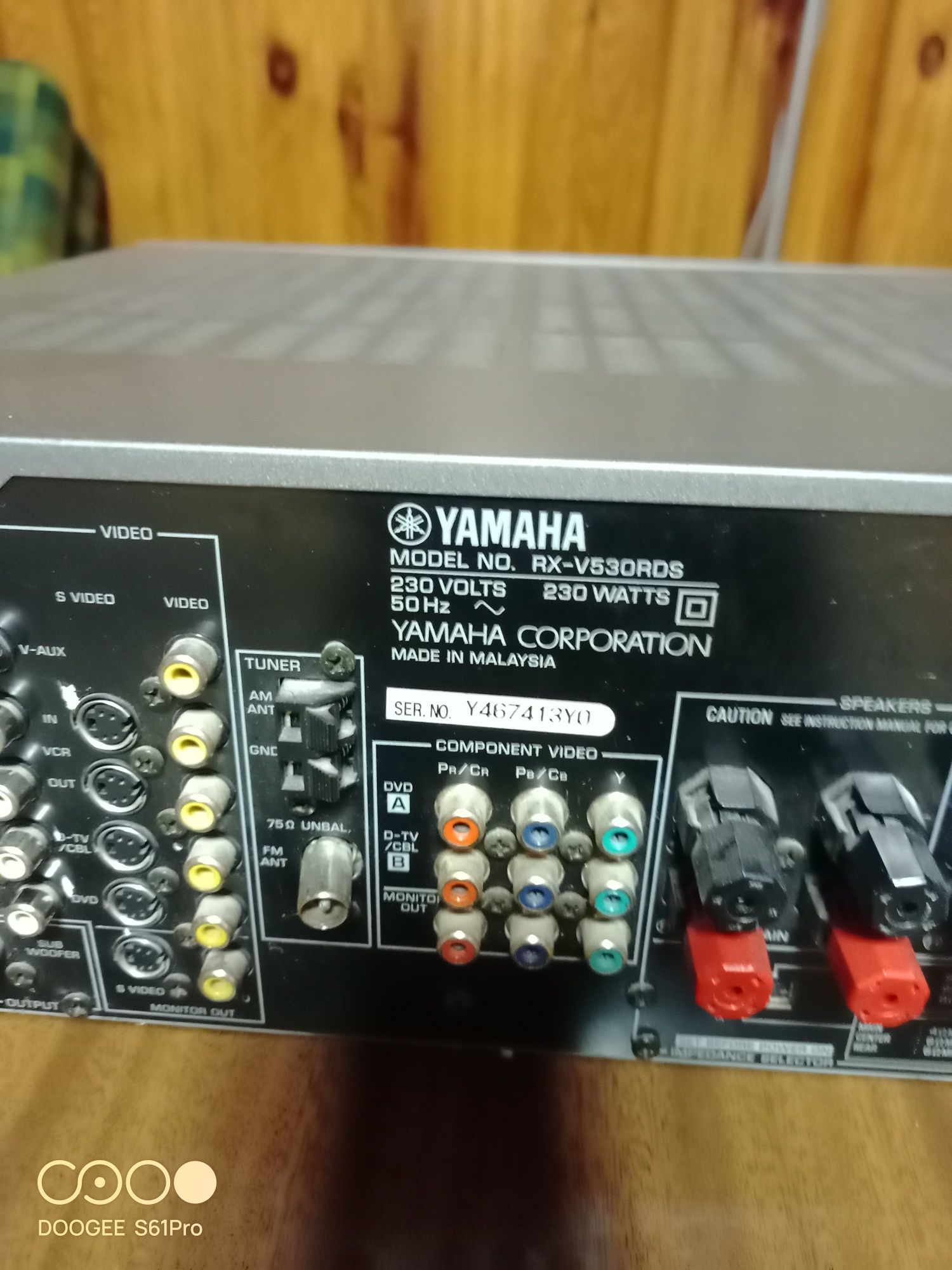 YAMAHA RX-V530RDS + Kolumny Diamont Wharfedale