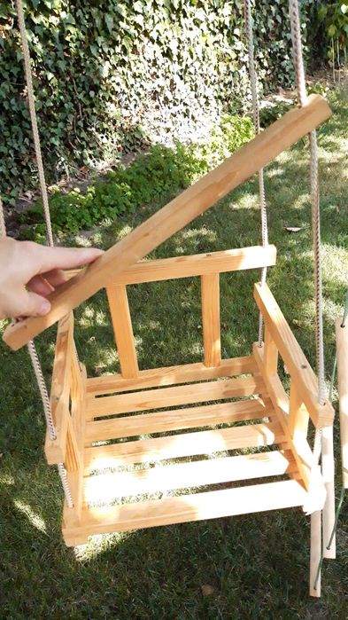 Гойдалка драбинка лазалка дерев'яна качеля спортивний комплекс нависне