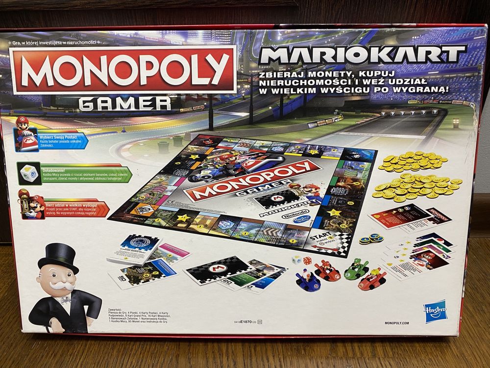 Gra planszowa Monopoly Mariokart Hasbro 8+