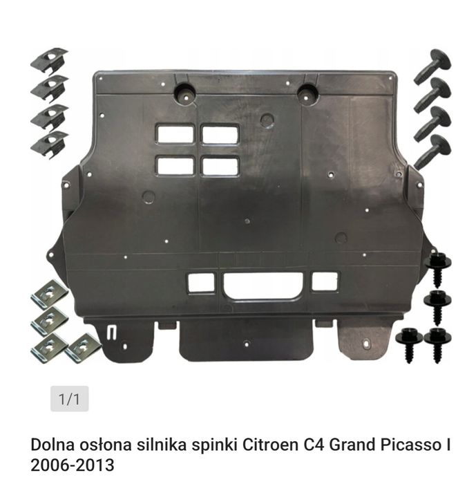 Nowa osłona pod silnik + spinki montażowe 

z sil