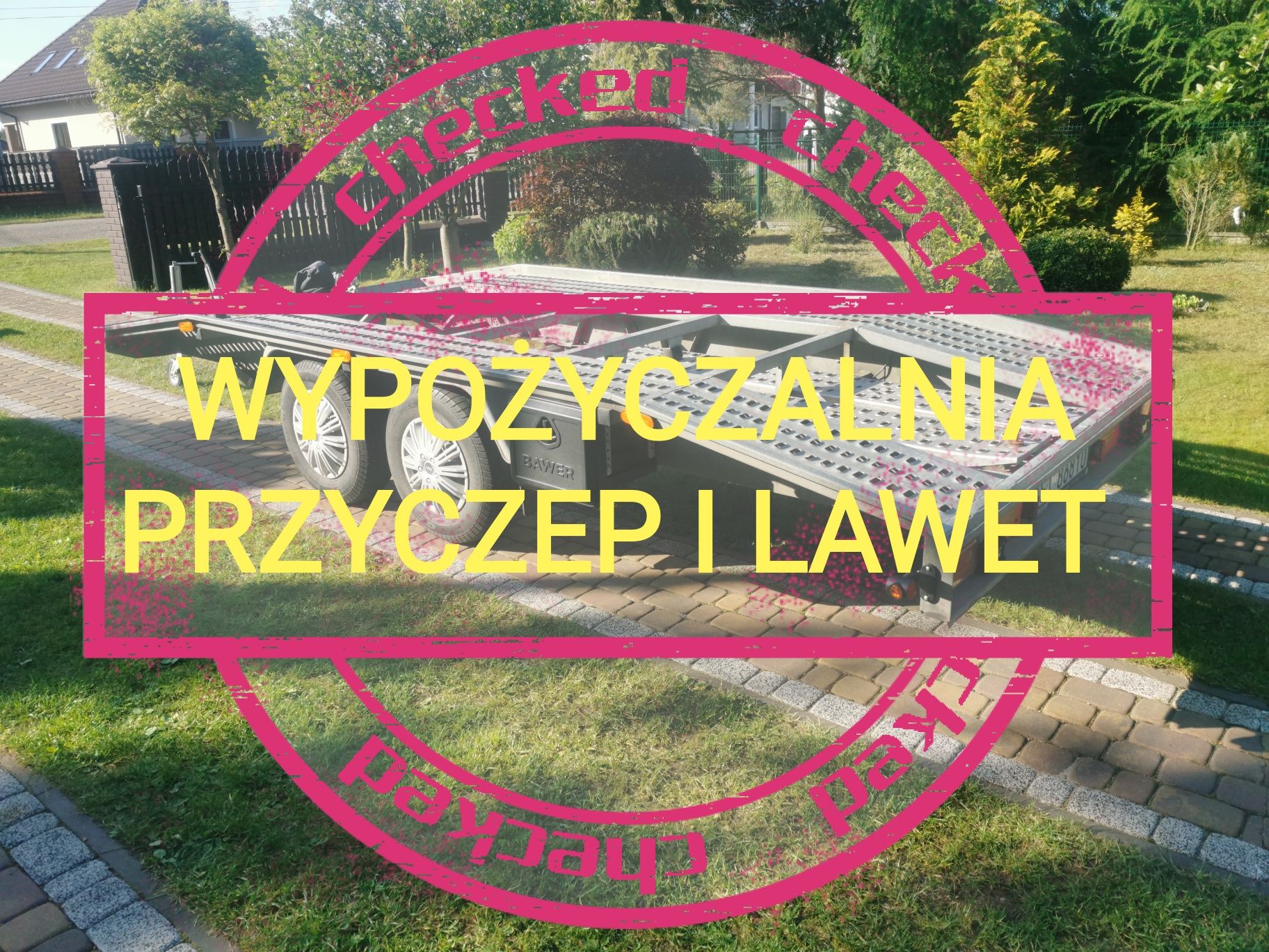 Wypożyczę Lawetę Wynajmę Lawetę Wypożyczalnia przyczep i lawet.