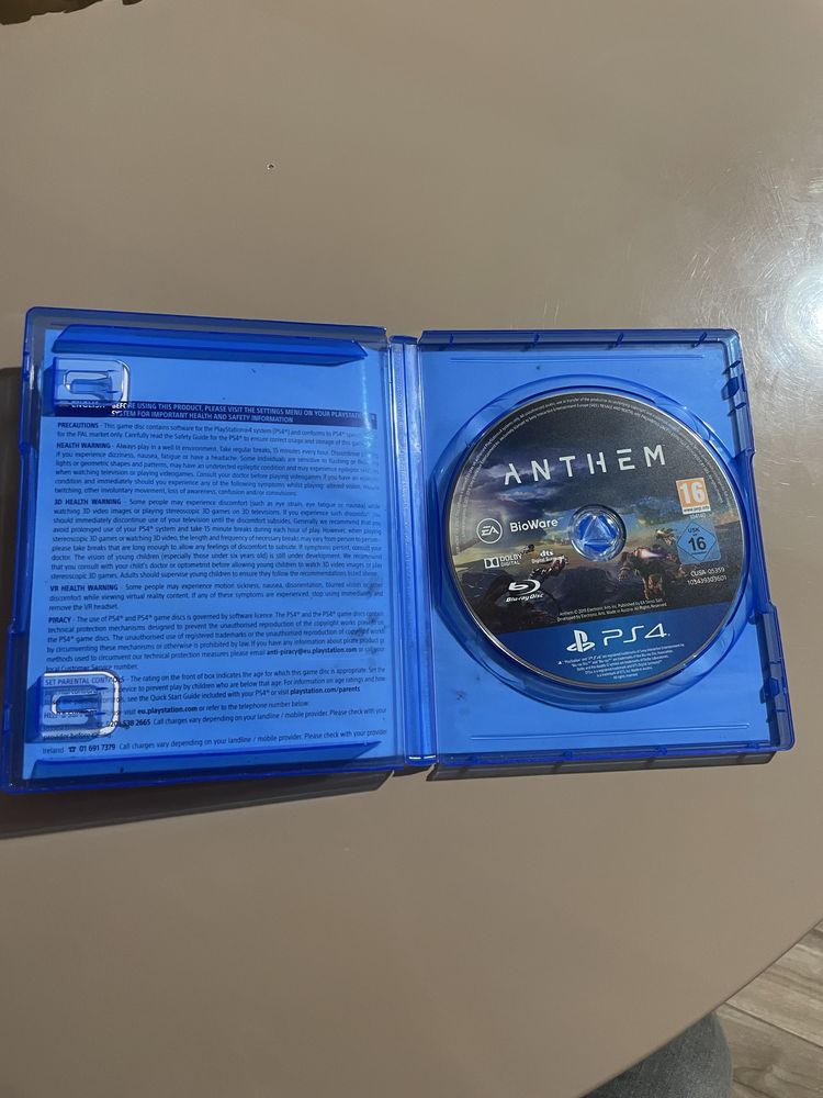 Anthem PS4 - IDEALNY STAN - Płyta bez rys!