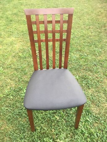 Krzesła drewniane ażurowe oparcie 4 sztuki